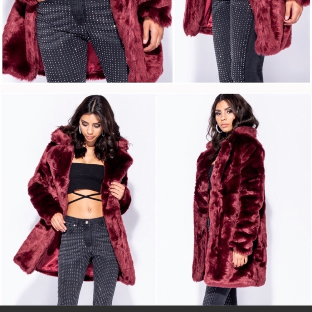 🔥SOLD🔥Cozy Hot **NEW**Faux Fur Coat - Picture 2 of 7
